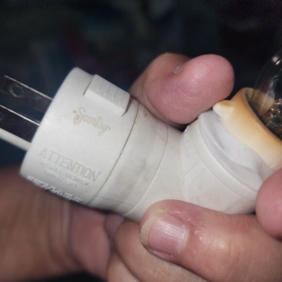 SCENTSY EUC FLOWER PRESS NIGHT LIGHT SCENTSY WARMER PLUG IN - Picture 4 of 5